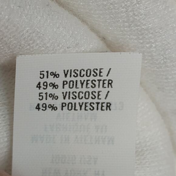 Aerie Cowl Neck Sweatshirt Size Small Super Soft White Fleece Waist Drawstring - Picture 9 of 9